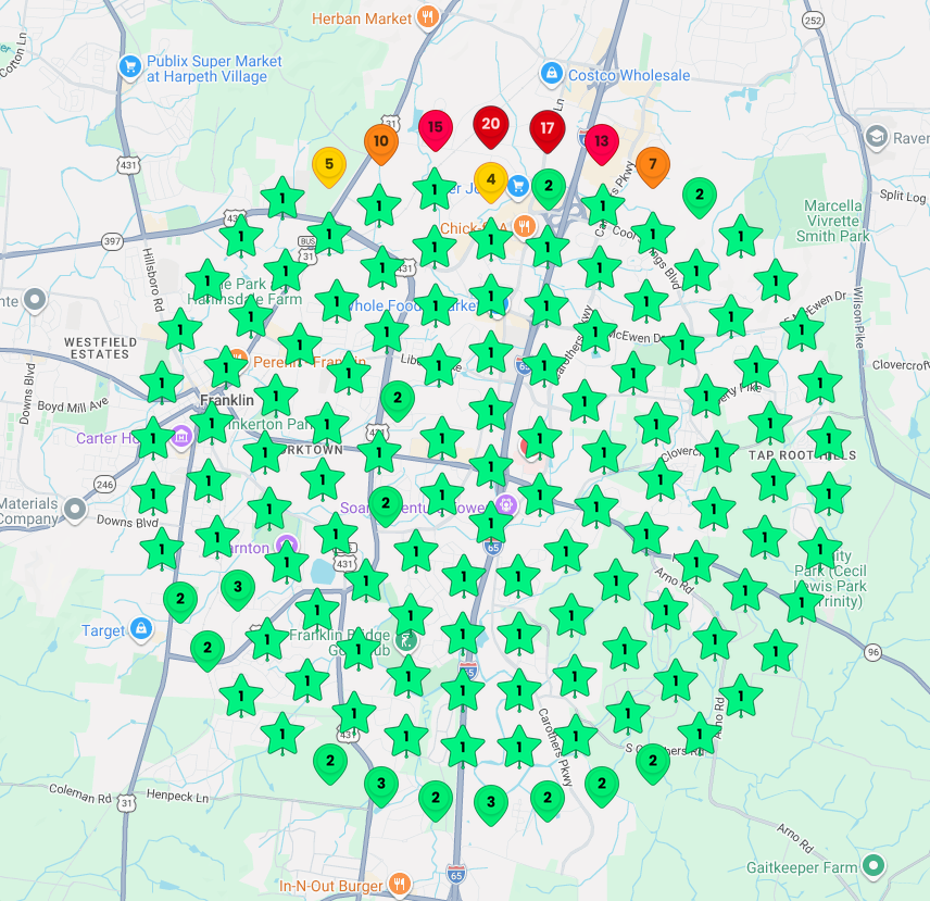 Remodeling Company local map rankings after Growth Partners
