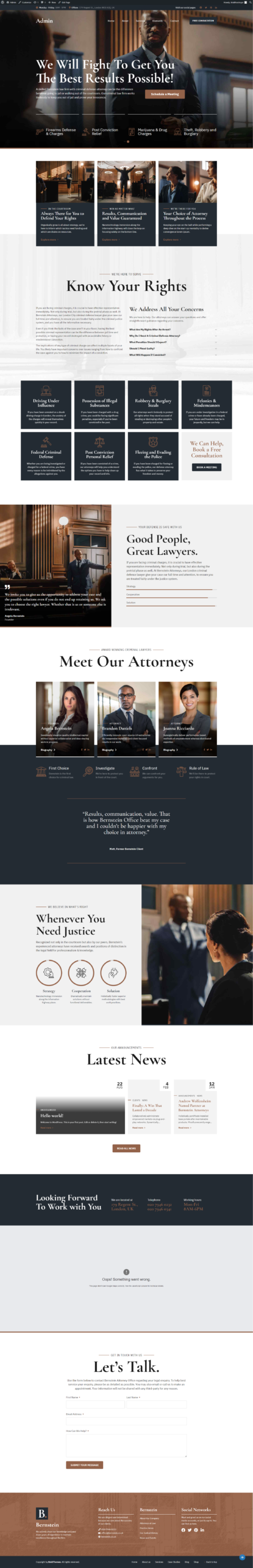 Custom website designed by Growth Partners &mdash; full-page screenshot, project 04