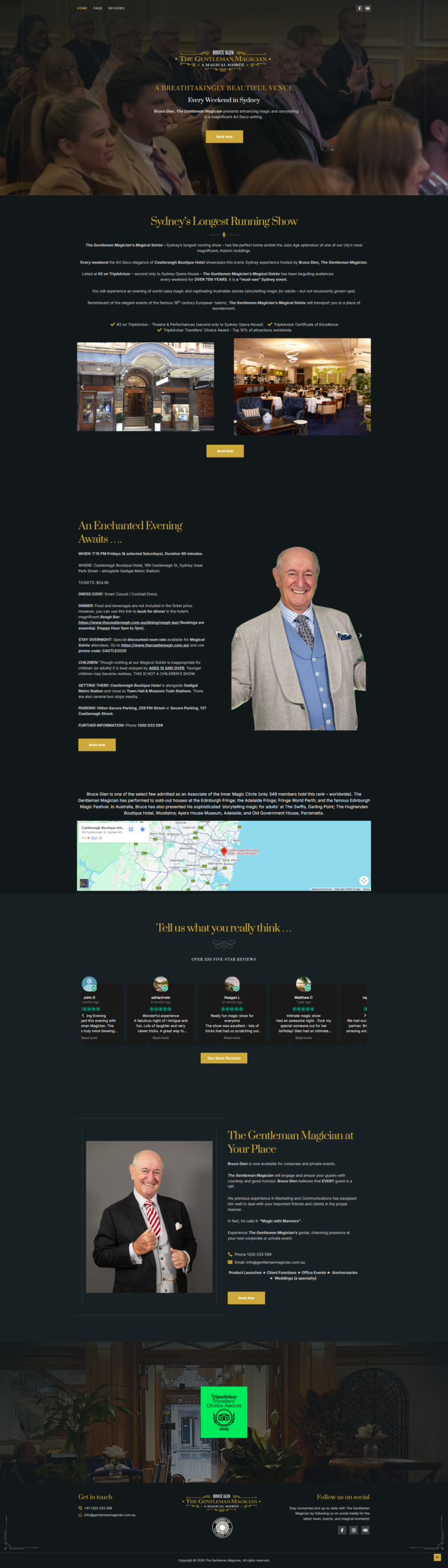 Custom website designed by Growth Partners &mdash; full-page screenshot, project 03