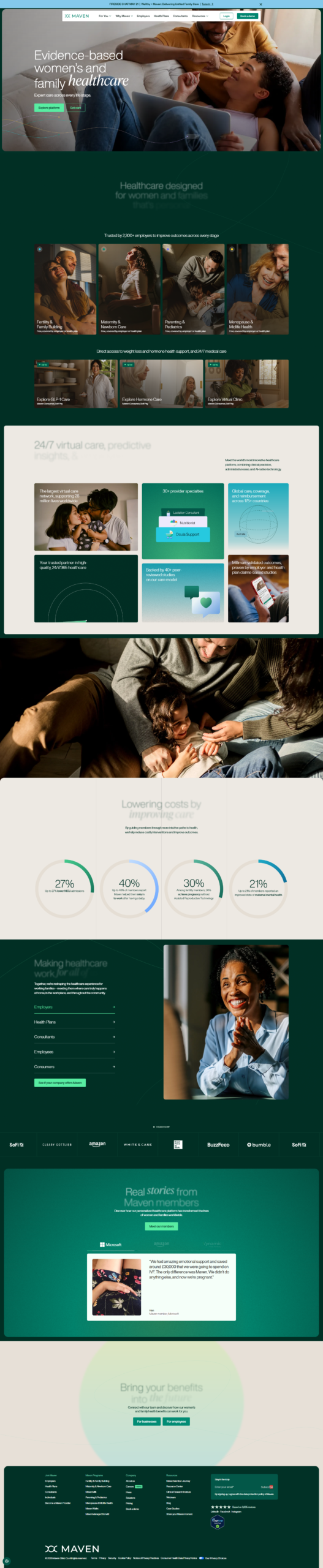 Custom website designed by Growth Partners &mdash; full-page screenshot, project 07